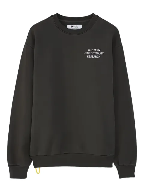 Western Hydrodynamic Research logo-embroidered crew-neck sweatshirt
