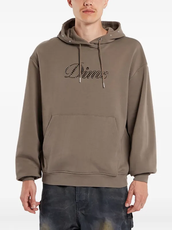 Dime Cursive スタッズ パーカー | ブラウン | FARFETCH JP