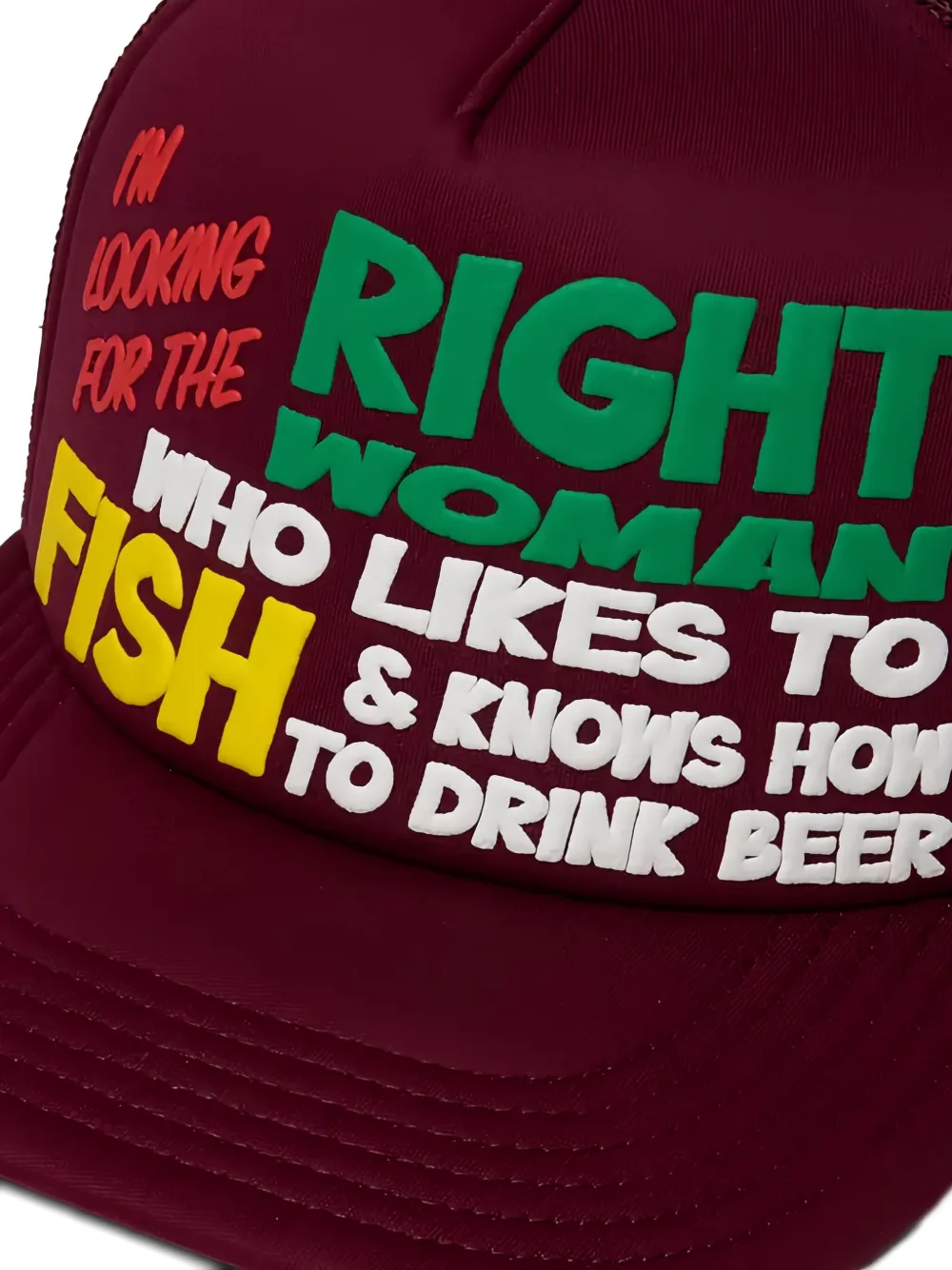 Western Hydrodynamic Research Fishing Baseball Cap In Burgundy