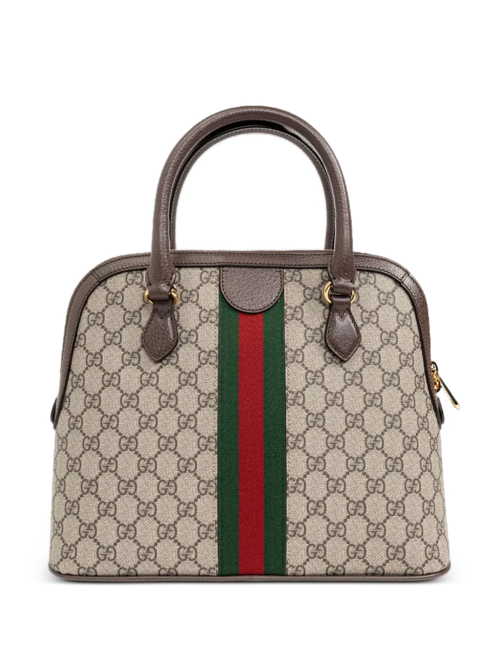 Gucci Shopper met GG monogram en Web-streep Bruin