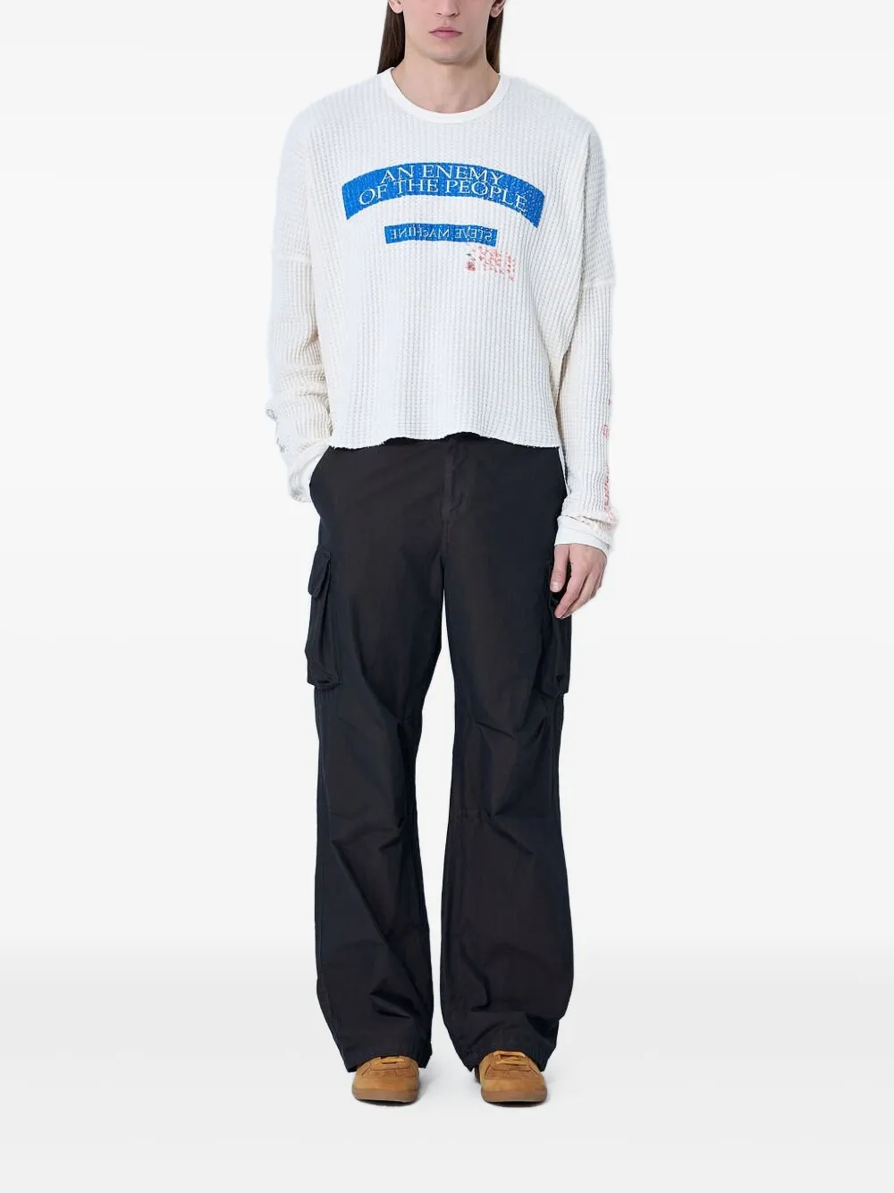 Paly text-print T-shirt - Wit