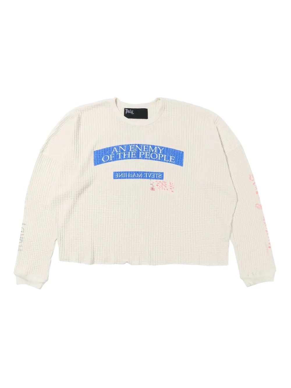 Paly playera con texto estampado | blanco | Image 1