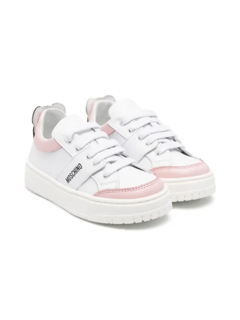 Moschino Kids Teddy Bear-patch sneakers