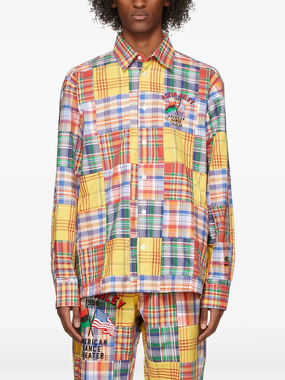Champion checked cotton shirt - Yellow