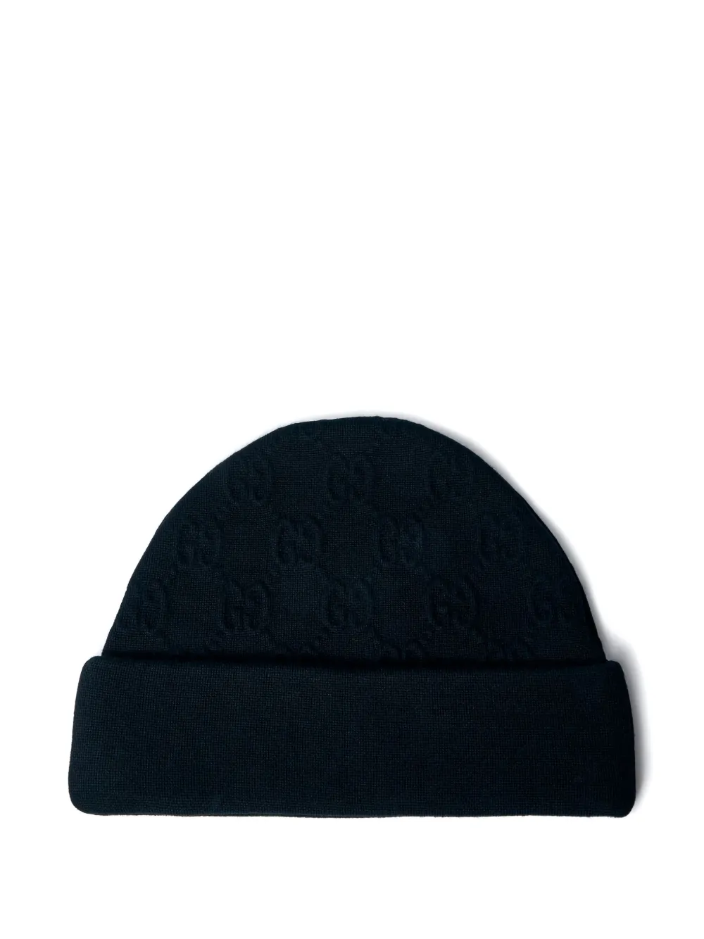 Gucci Gg Motif Beanie In Black