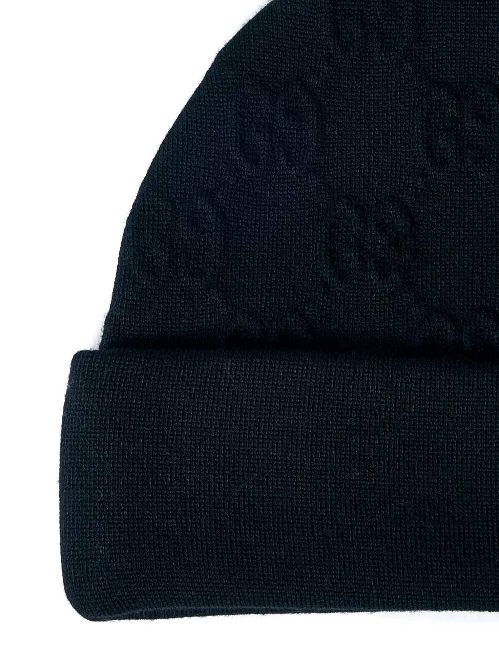 Gucci Gg Motif Beanie In Black