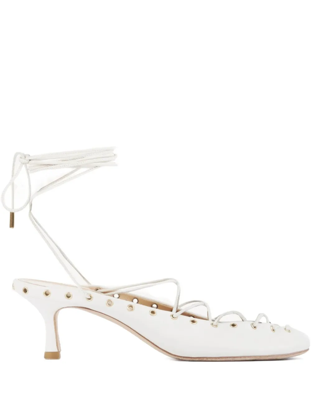 Chloé 60 mm Ghillies pumps met veters Wit