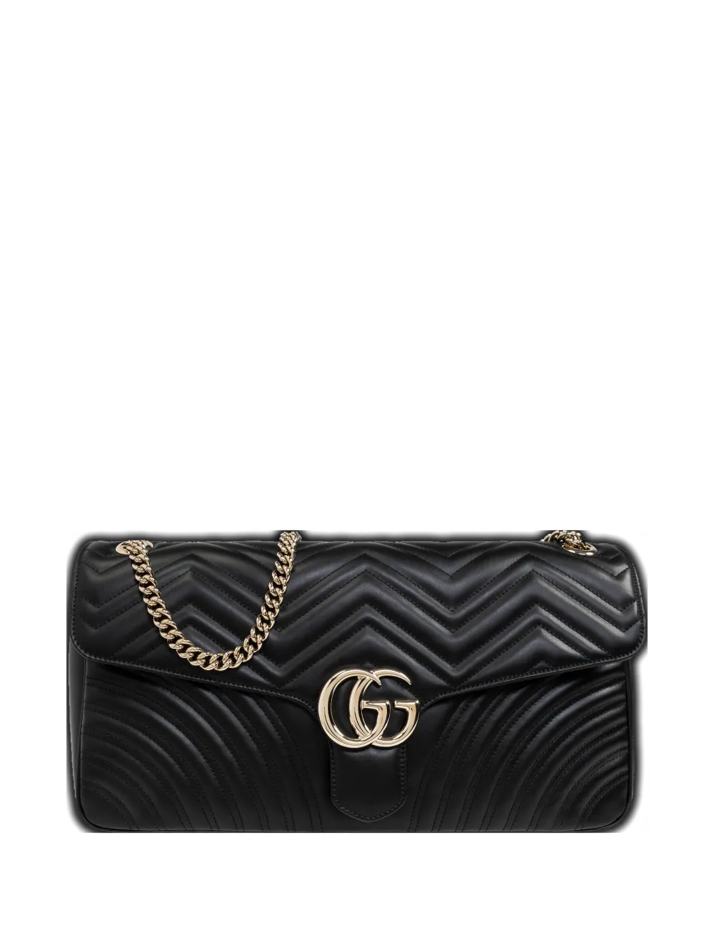 Gucci GG Marmont gewatteerde schoudertas Zwart