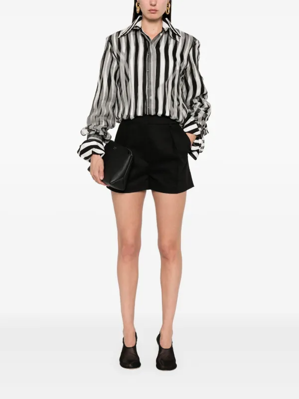 【Sportmax】関税込★Unico12 ブラック ショートパンツ Sportmax Unico12 ショートパンツ | ブラック | FARFETCH JP