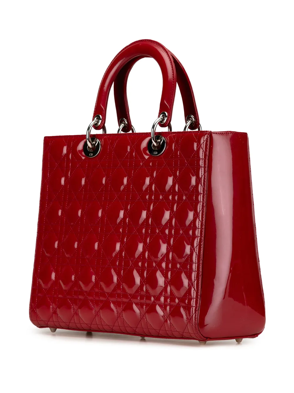 Christian Dior Pre-Owned bolsa satchel Large Patent Cannage Lady Dior 2012 | Estilos de archivo | Image 2