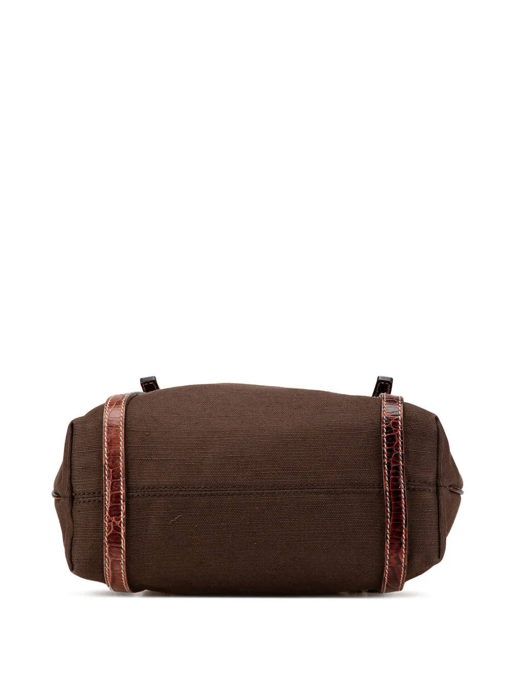 Pre-owned Celine 2007 Canvas Tote Bag In Brown