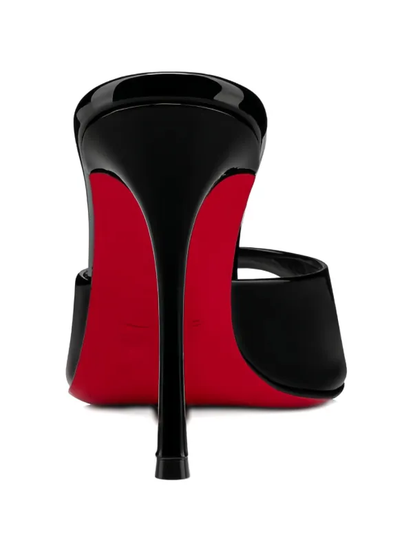 黒 ボンタン Christian Louboutin 80mm Miss Z peep-toe Stiletto Sandals