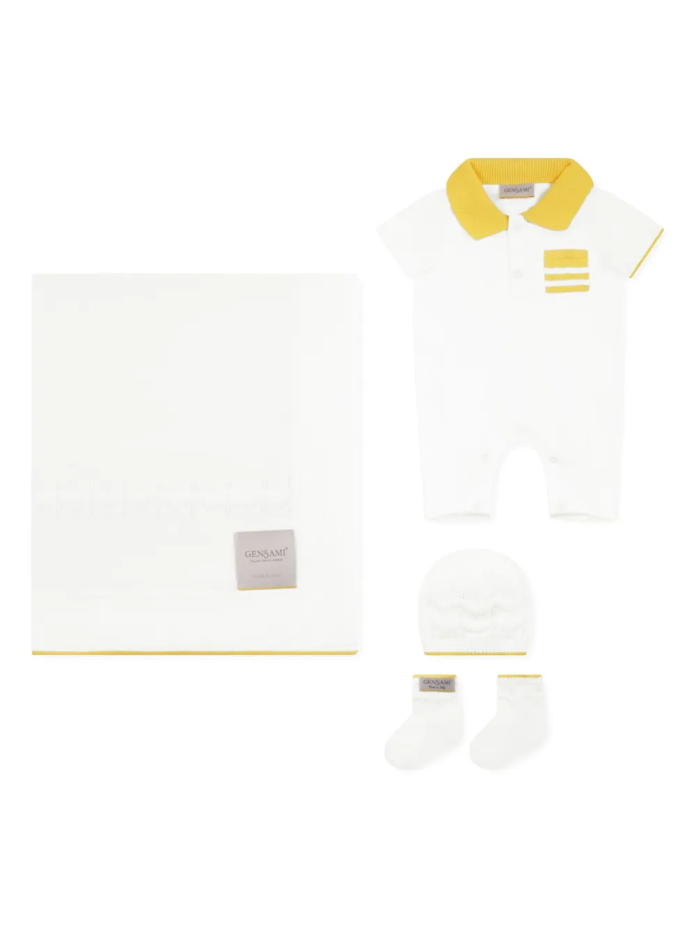 GENSAMI KNITTED BABYGROW SET