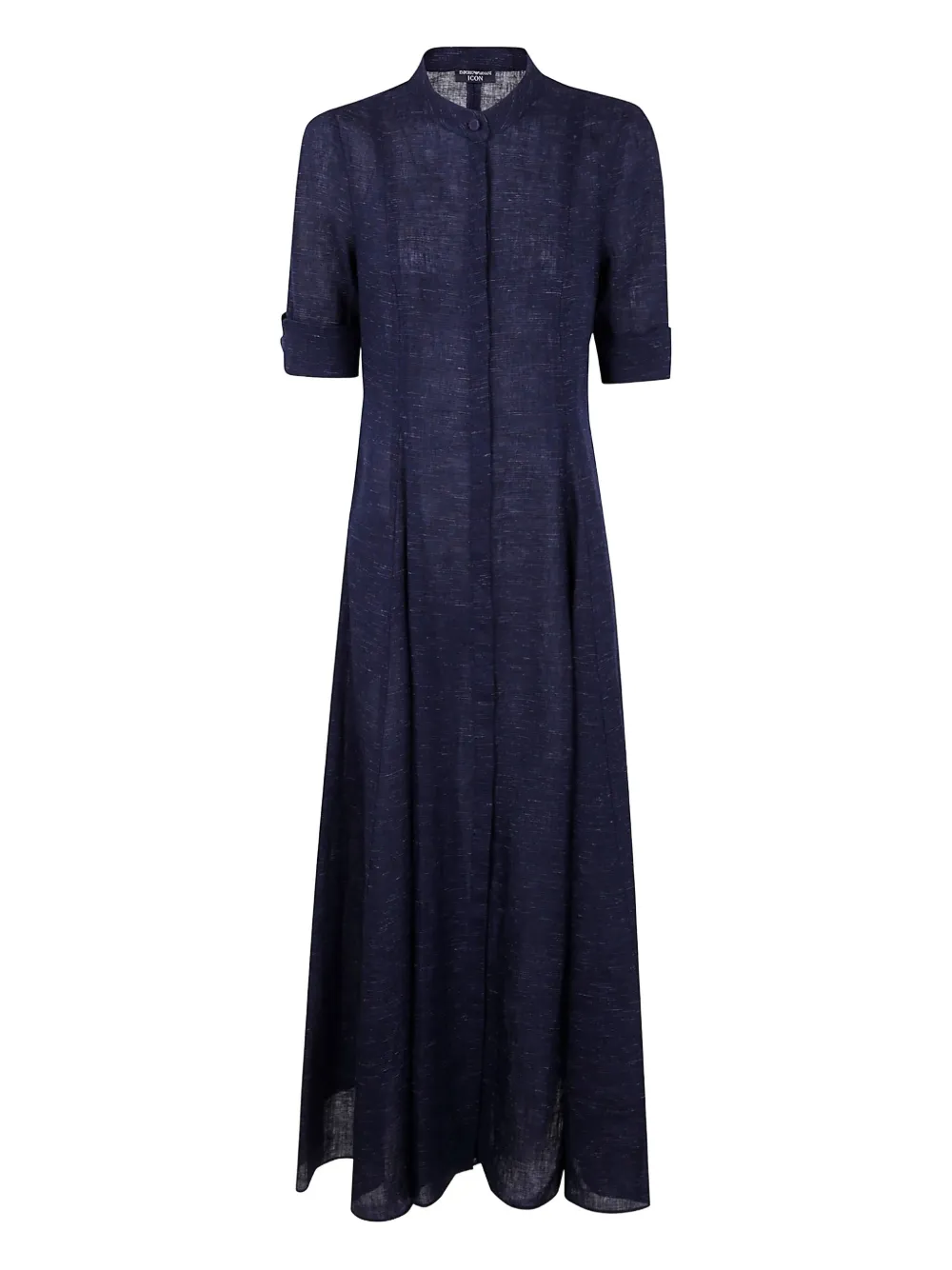 Emporio Armani Linnen midi-jurk Blauw