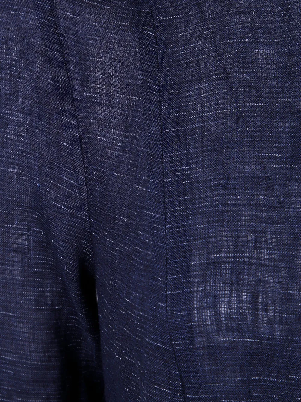 Emporio Armani Linnen midi-jurk Blauw