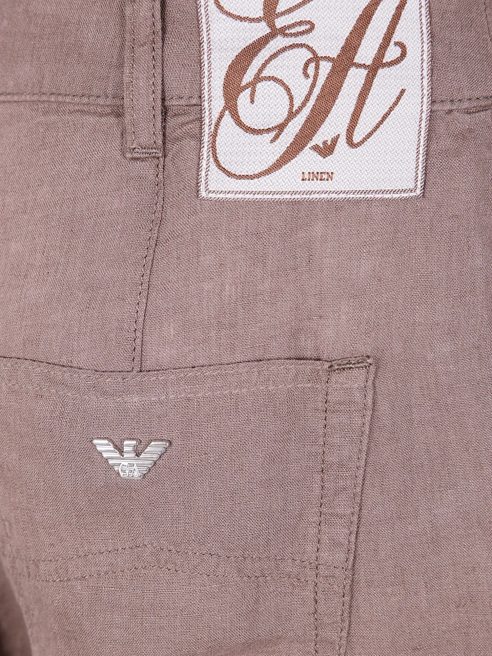 EMPORIO ARMANI STRAIGHT-LEG TROUSERS