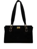 CHANEL Pre-Owned 2002-2003 CC Suede Caviar Stitched tote bag - Black