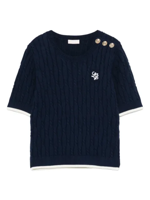 LIU JO cable-knit T-shirt