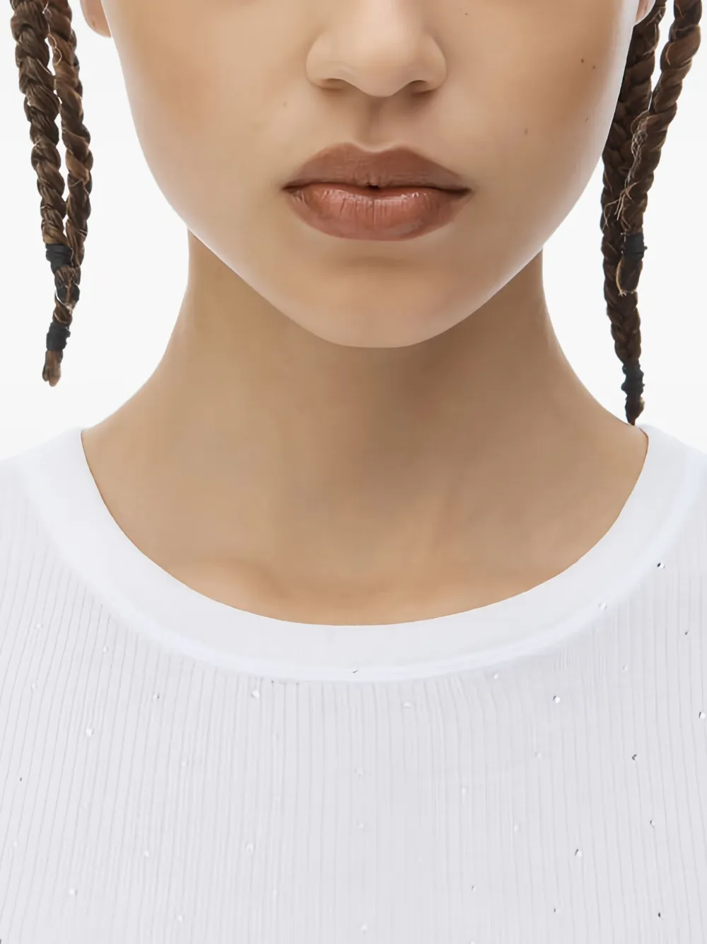 Alexander Wang Jersey mini-jurk Wit