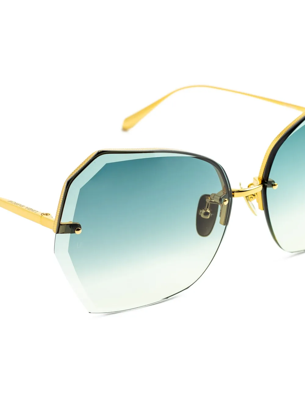 Linda Farrow Geometric-frame Sunglasses