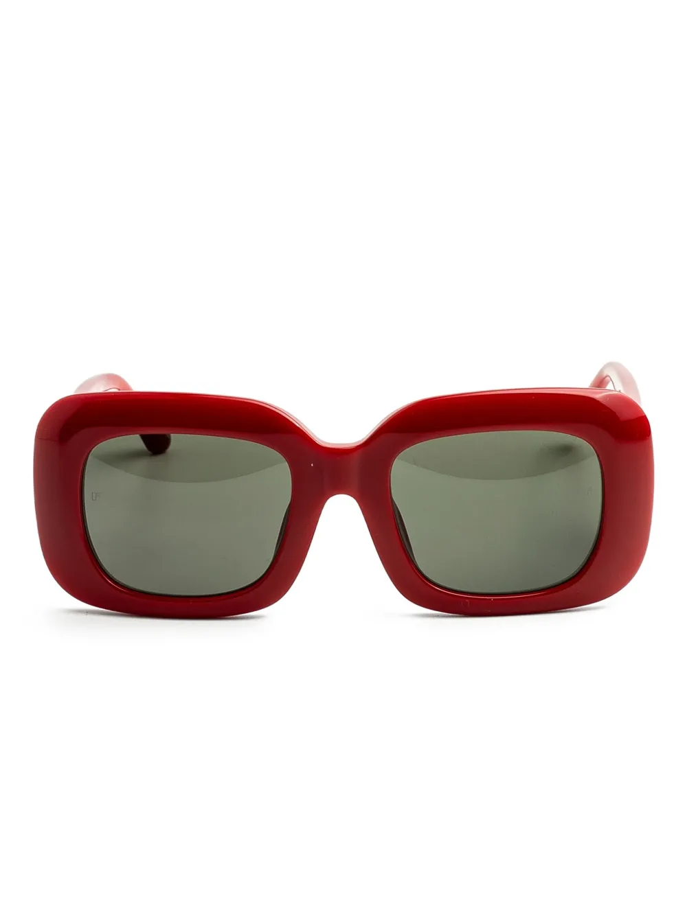 Linda Farrow rectangle-frame sunglasses - Rosso