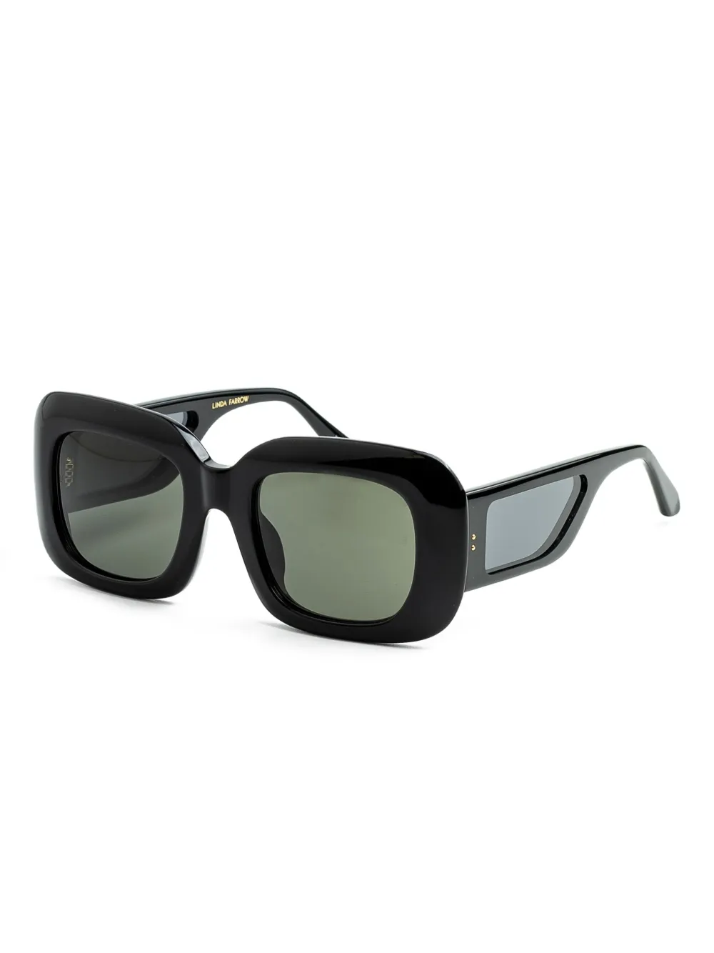 Linda Farrow square-frame sunglasses - Zwart