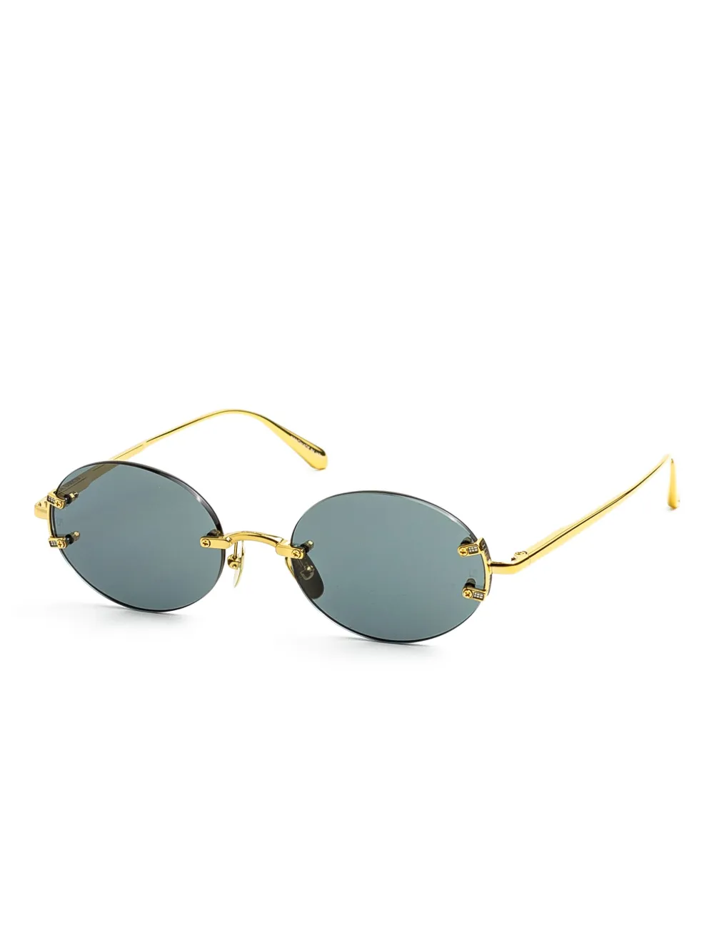 Linda Farrow round-frame sunglasses - Goud