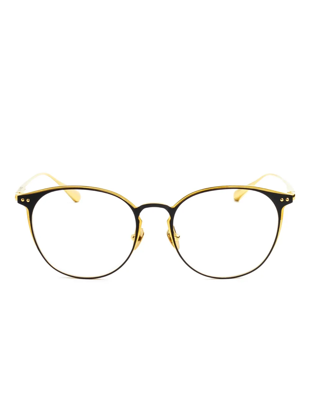 Linda Farrow round-frame glasses | Gold | Image 1