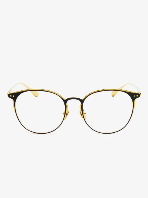 Linda Farrow round-frame glasses