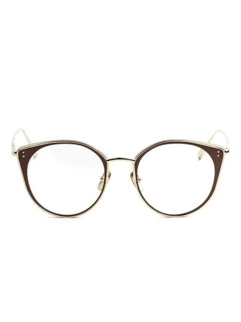 Linda Farrow round-frame glasses 
