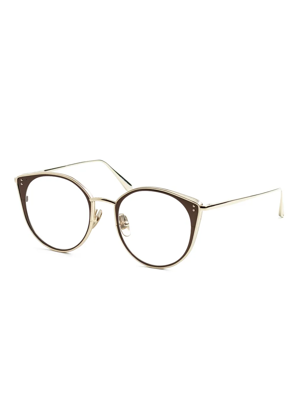 Linda Farrow round-frame glasses | Men | Image 2