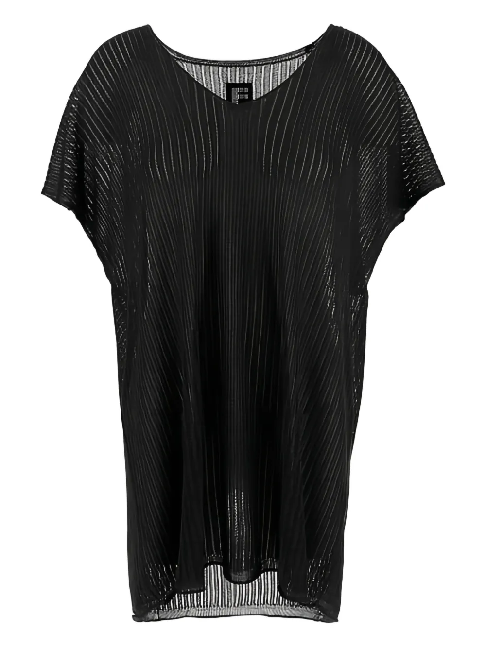 Fisico robe en maille nervurée | noir | Image 1
