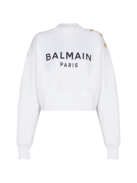 Balmain logo-print sweatshirt