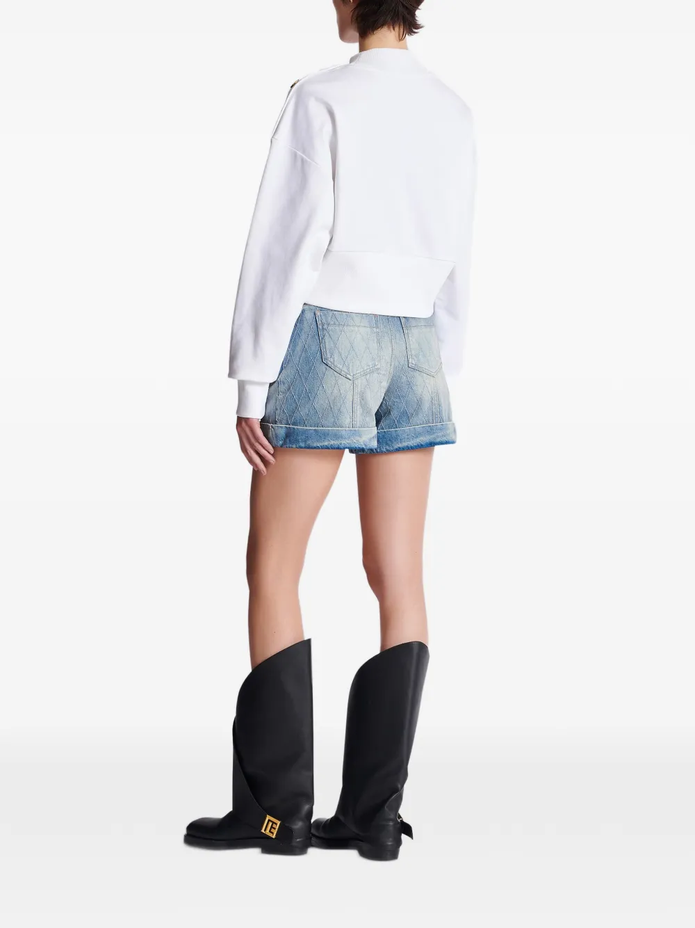 Balmain Sweater met logoprint Wit