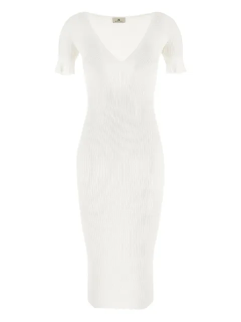 Elisabetta Franchi ribbed-knit midi dress