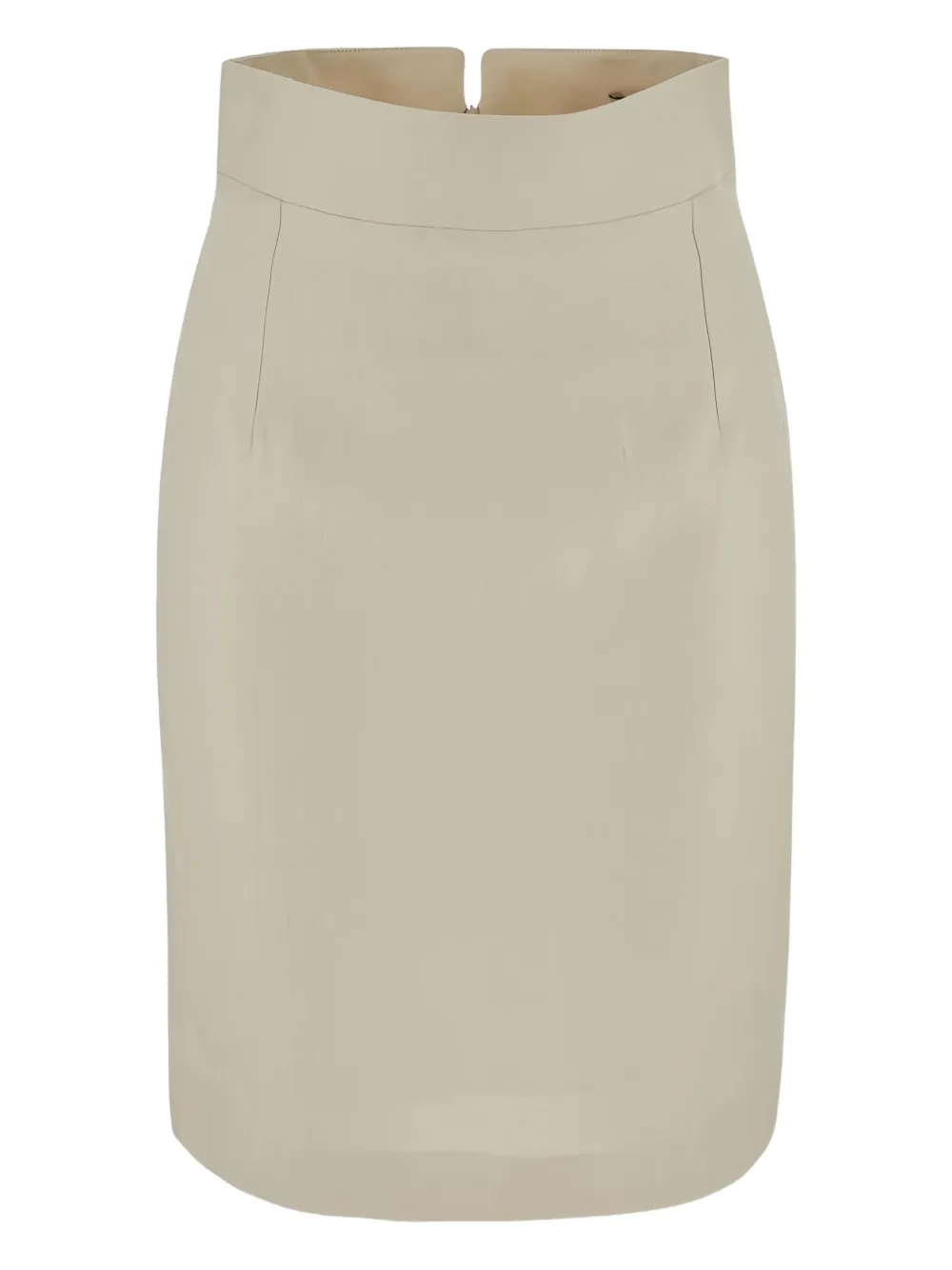 Tagliatore Linnen midi-rok Beige