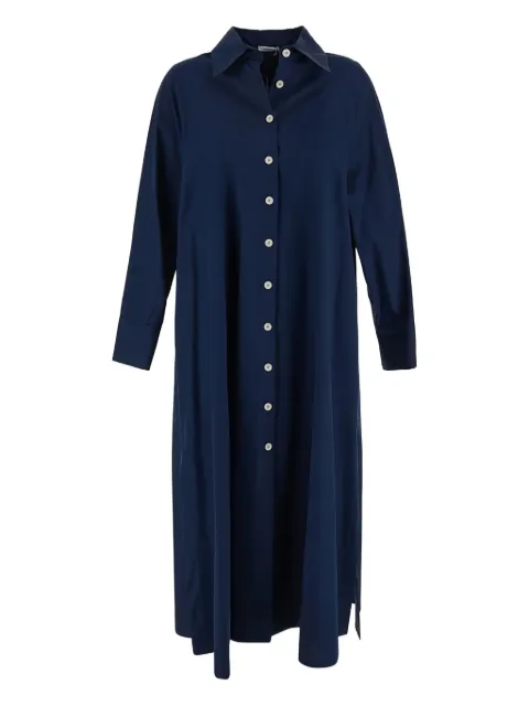 Malo vestido tejido de canalé con pliegues en la falda