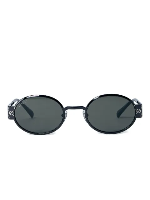 Gucci monogram oval-frame sunglasses