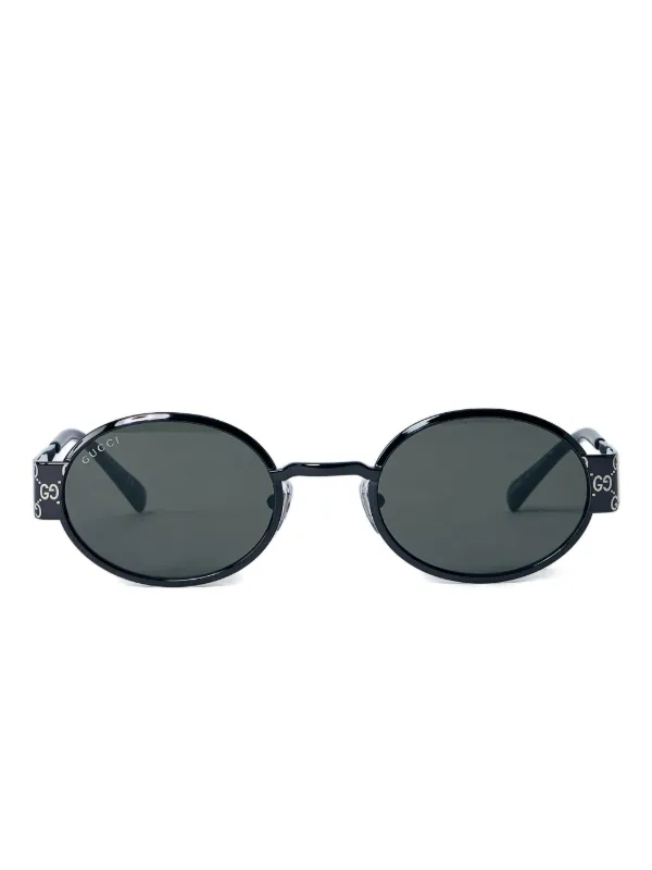 小物 GUCCI oval sunglasses black Oval frame sunglasses in black | GUCCI® US