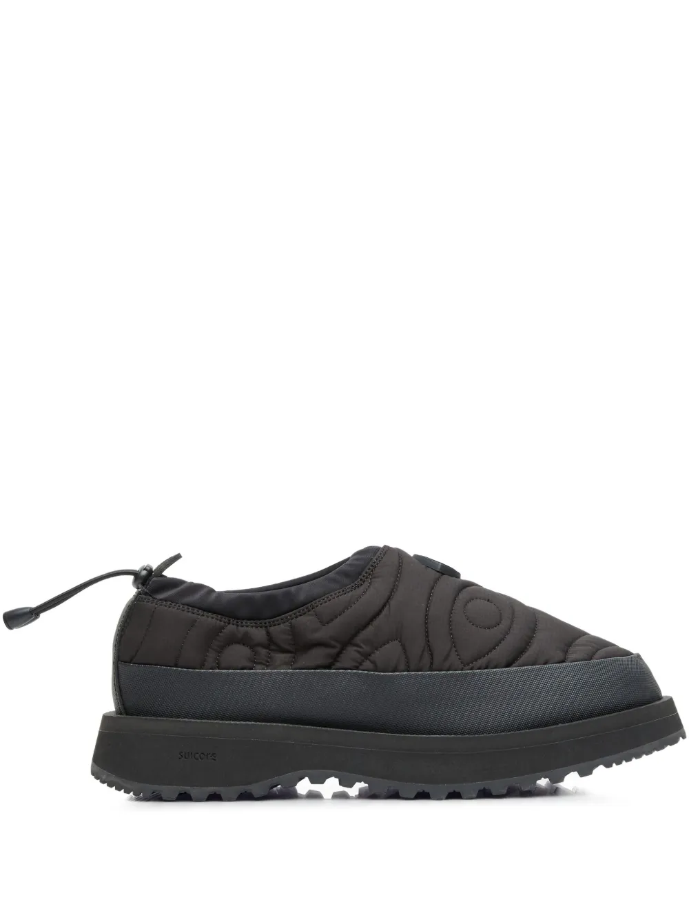 District Vision quilted insulated slippers Black