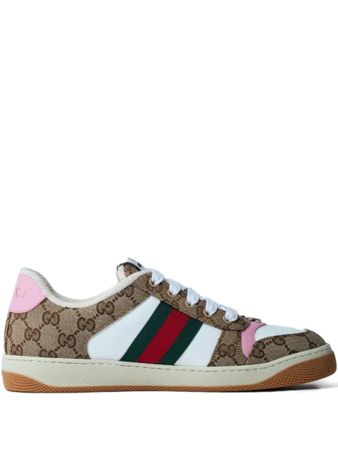 Gucci Screener GG monogram Web-stripe sneakers