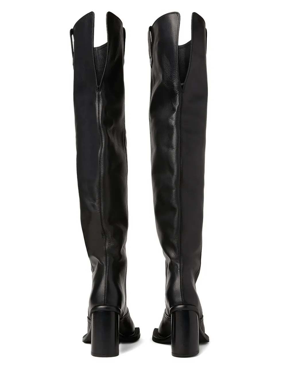 Ninamounah knee-length leather boots Black