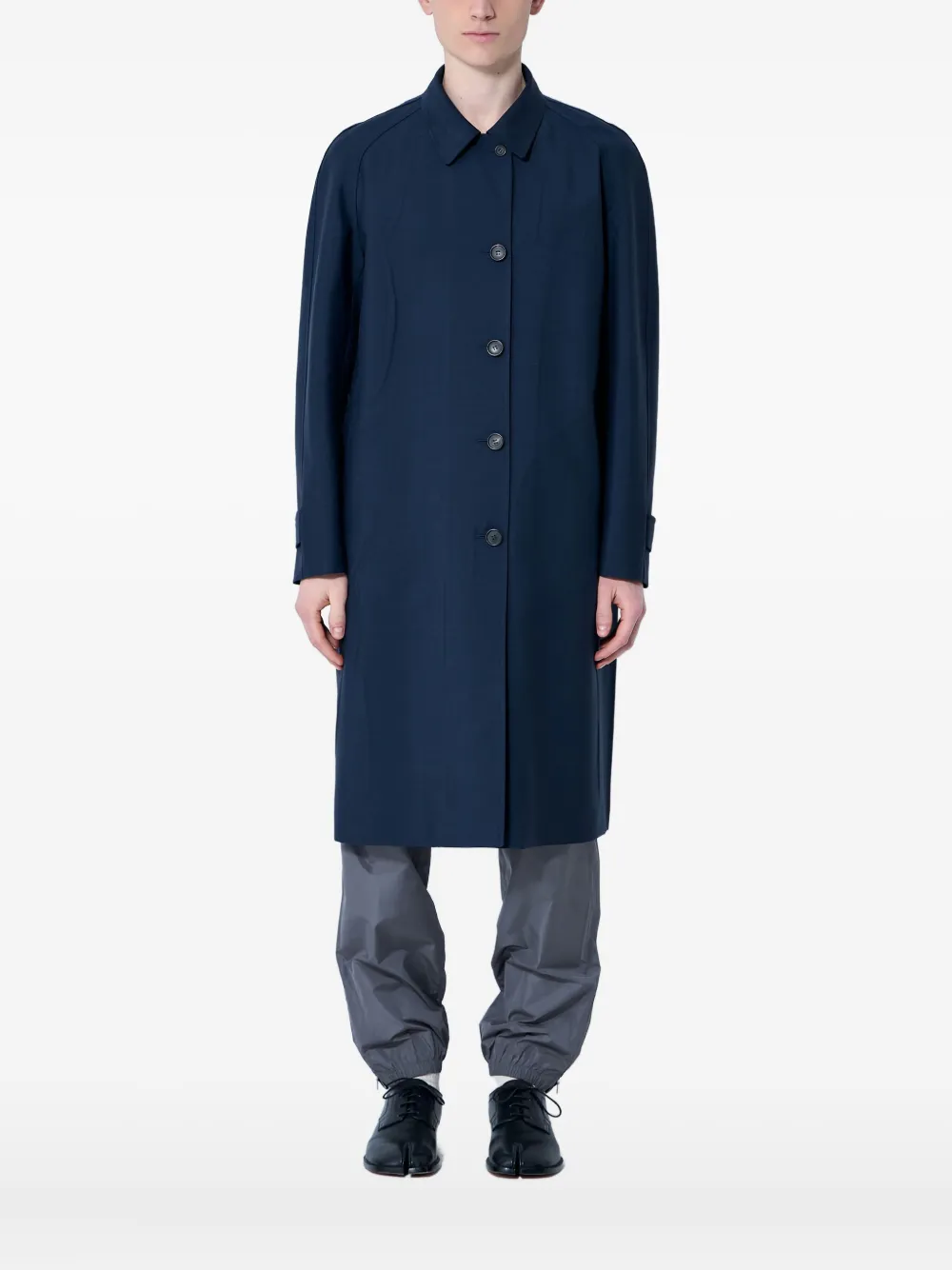 Miu single-breasted coat Blauw
