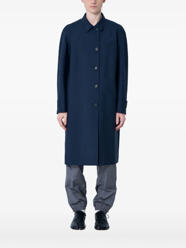 Miu Miu Single-breasted Coat in Blue