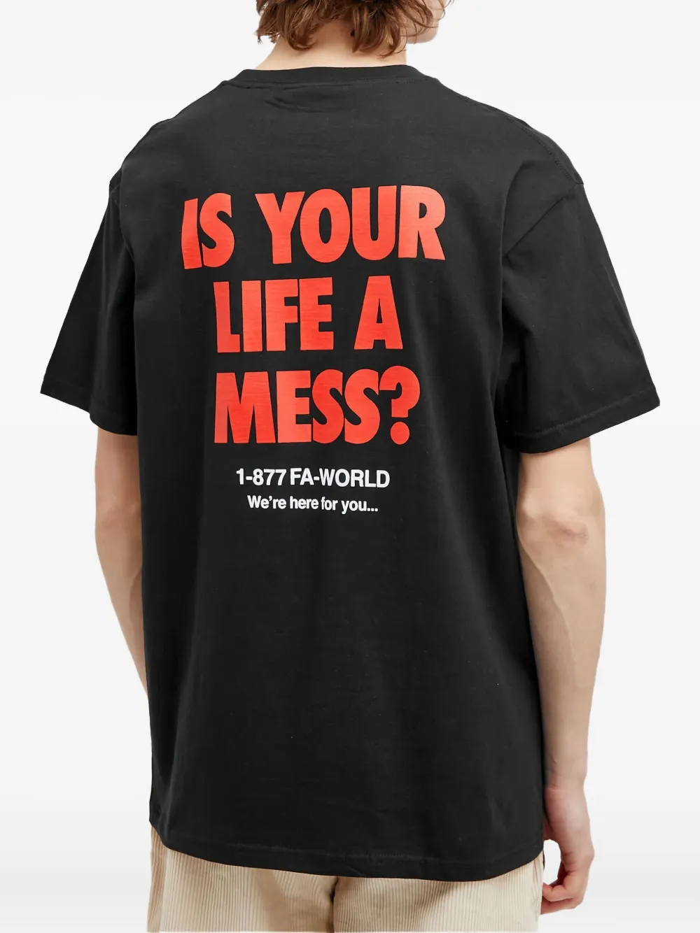 Fucking Awesome Is Your Life A Mess T-shirt In Black