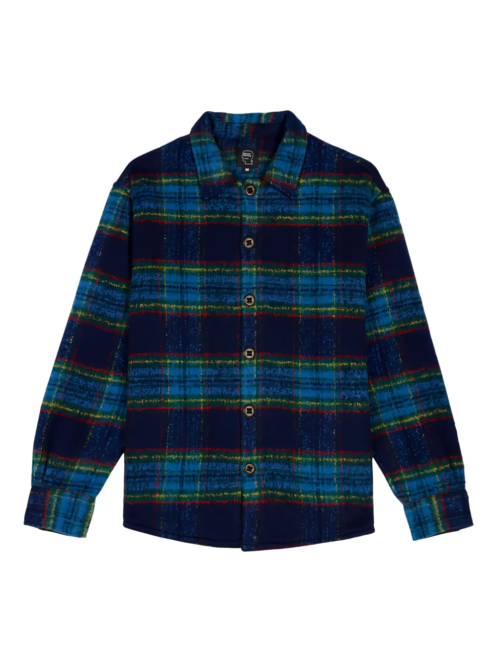 Brain Dead checked flannel shirt | Blue | Image 1