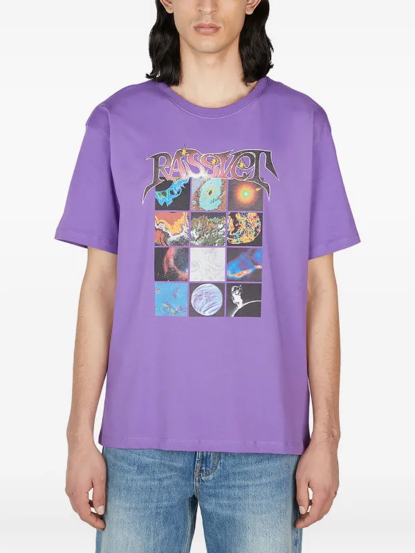 RASSVET コットン プリント シャツ RASSVET プリント Tシャツ | パープル | FARFETCH JP
