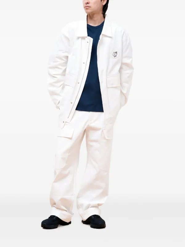 [新品]SKY HIGH FARM ALASTAIR WORKWEAR COAT Sky High Farm Alastair Mckimm Shirt Jacket | White | FARFETCH VN