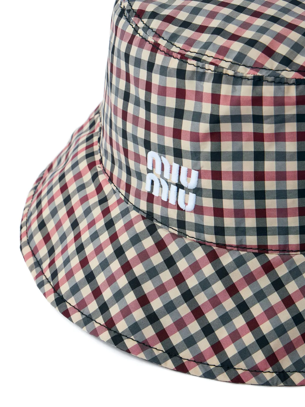 Miu Vichy vissershoed Bruin