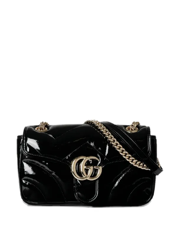 Gucci GGマーモント ショルダーバッグ S | ブラック | FARFETCH JP